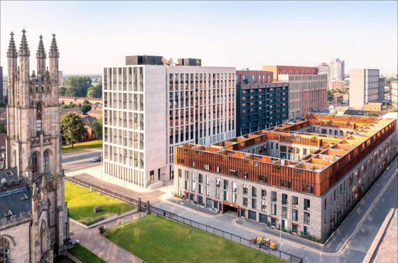 Luxury New Built Split-Level Flat With Rooftop Gardens Access Manchester Zewnętrze zdjęcie